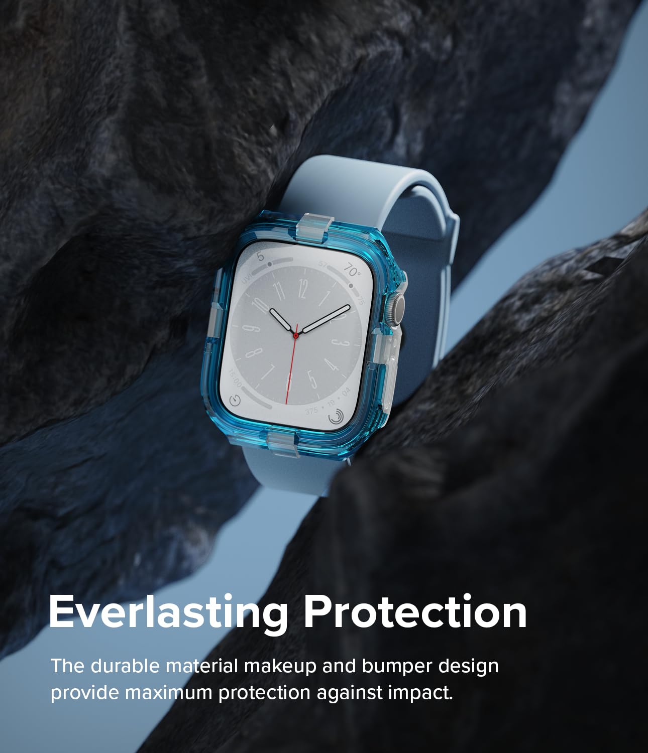 Ringke Fusion Bumper Apple Watch 44/45mm cover Neon Blue
