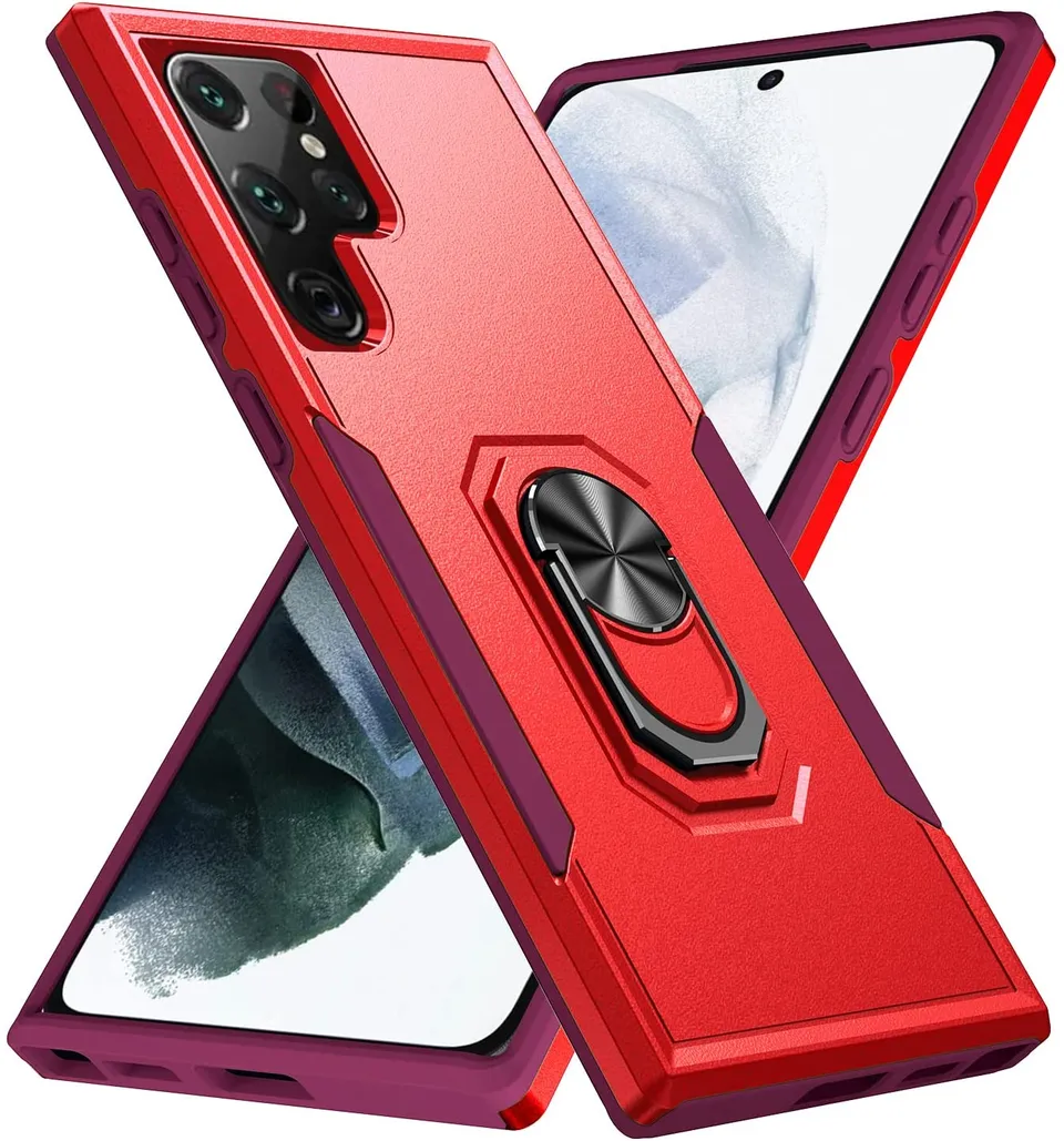Redpepper Galaxy Cases S22 Ultra Custodia magnetica con anello stand