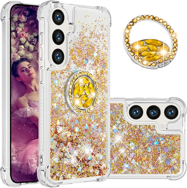 Redpepper Galaxy Cases S25 Plus Cover liquida oro rosa