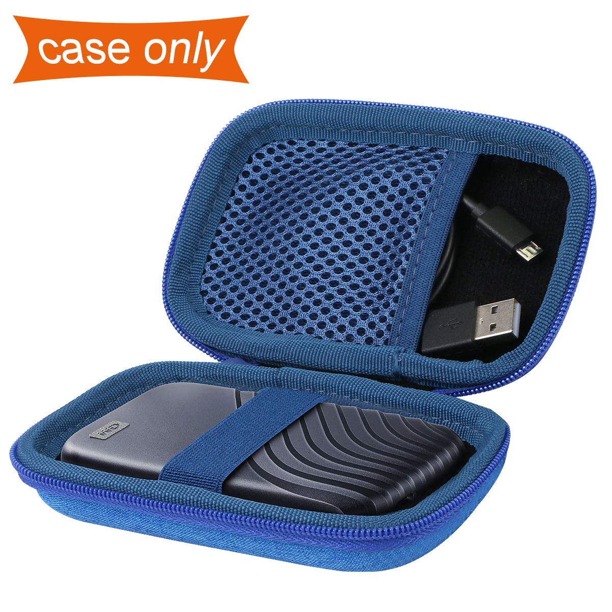 Aenllosi SSD Case custodia rigida WD My Passport SSD blu EVA