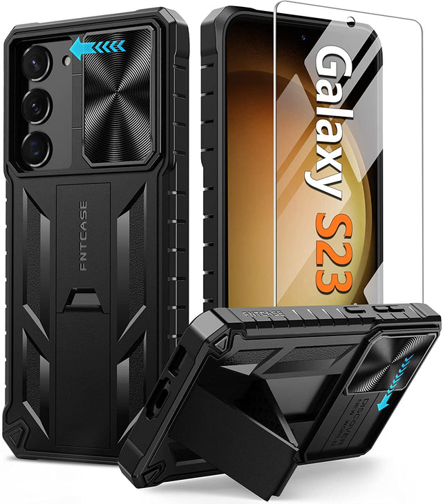 Redpepper Galaxy S23 Cover con Stand e Vetro Temperato