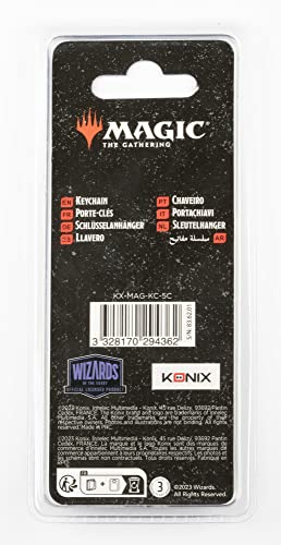 Konix Licensed Merchandise Portachiavi Metallo Nero 4 cm Mimic