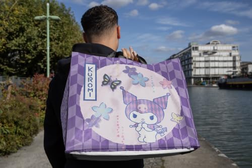 Konix Hello Kitty shopper M 40x45x20 Kuromi viola rosa