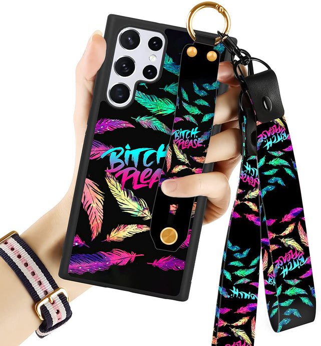 Redpepper Galaxy S22 Ultra Sunflower Kickstand Cover girasole con laccetto