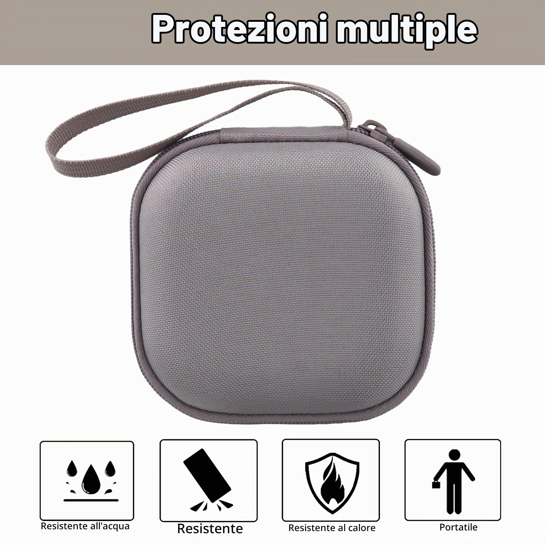 Aenllosi Speaker Case Bose SoundLink Micro 2 custodia sabbia EVA