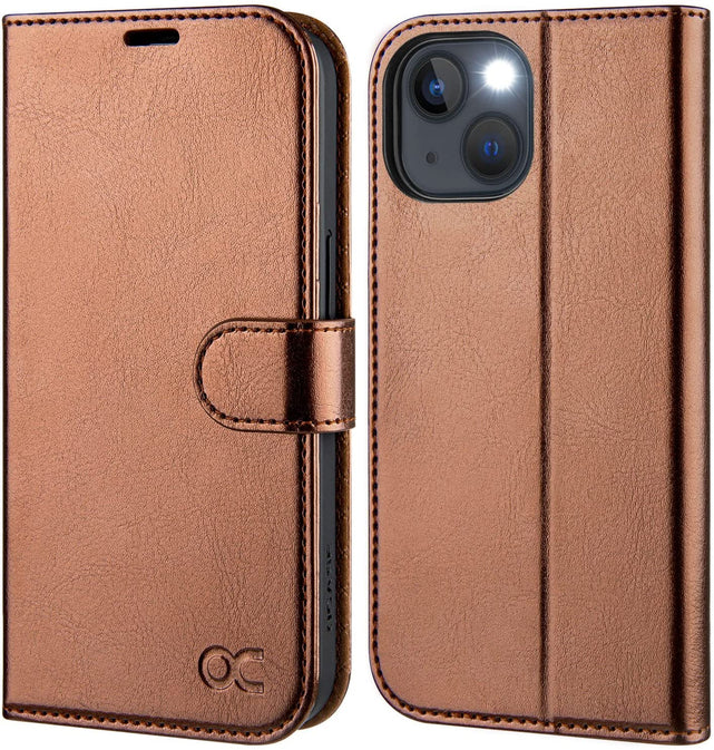 Redpepper iPhone 13 Cover Portafoglio Pelle Carte RFID Stand