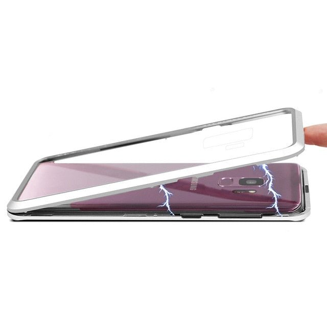 Redpepper Galaxy Note 9 custodia magnetica vetro temperato trasparente