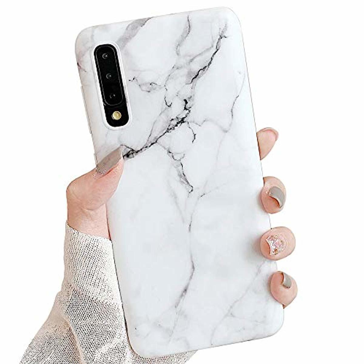 Redpepper Galaxy A70 cover marmo bianco slim TPU