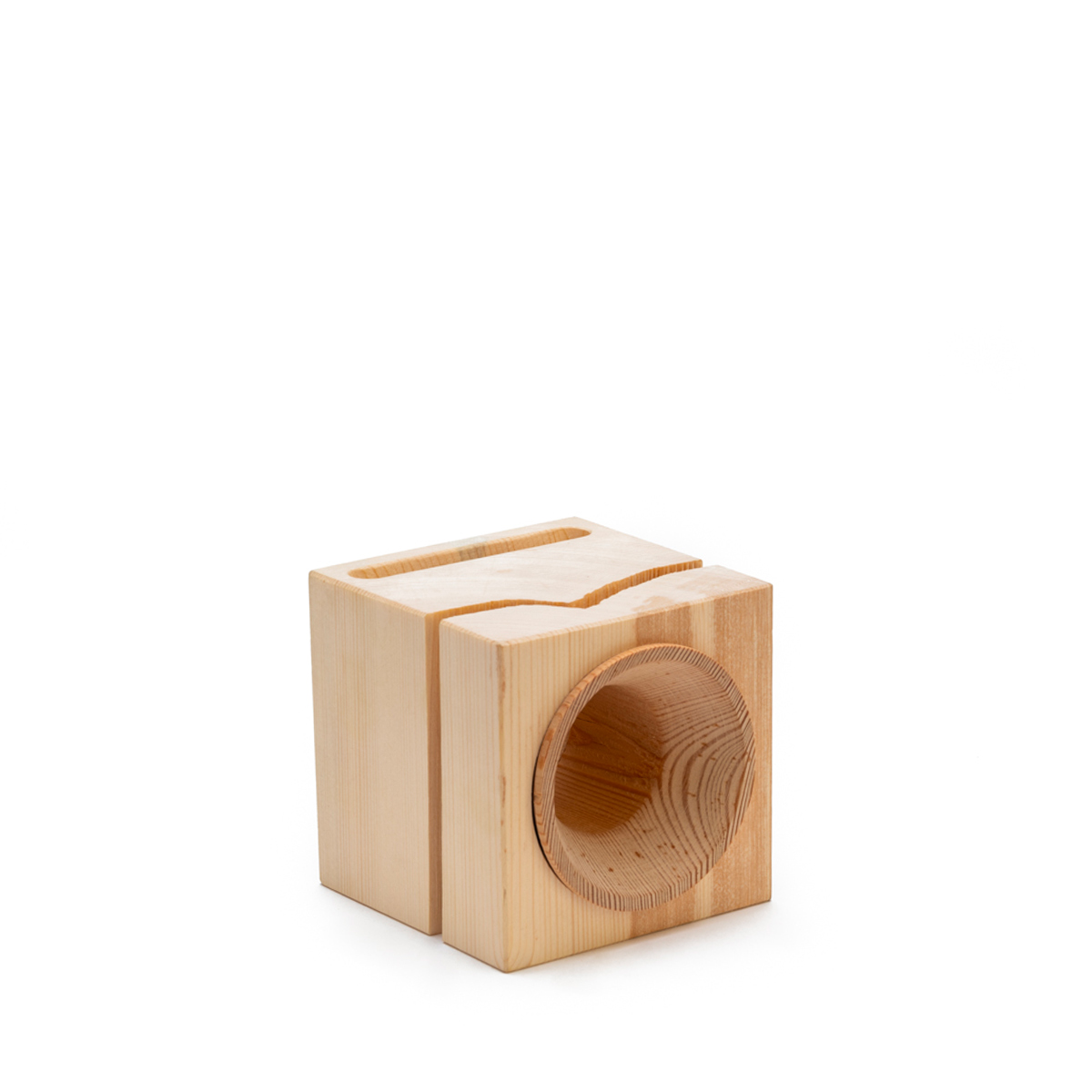 VAIA Cube Imperfetto Amplificatore Smartphone Legno Unico
