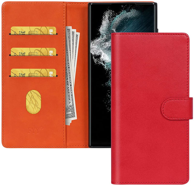 Redpepper Galaxy Cases cover S22 Ultra portafoglio pelle stand