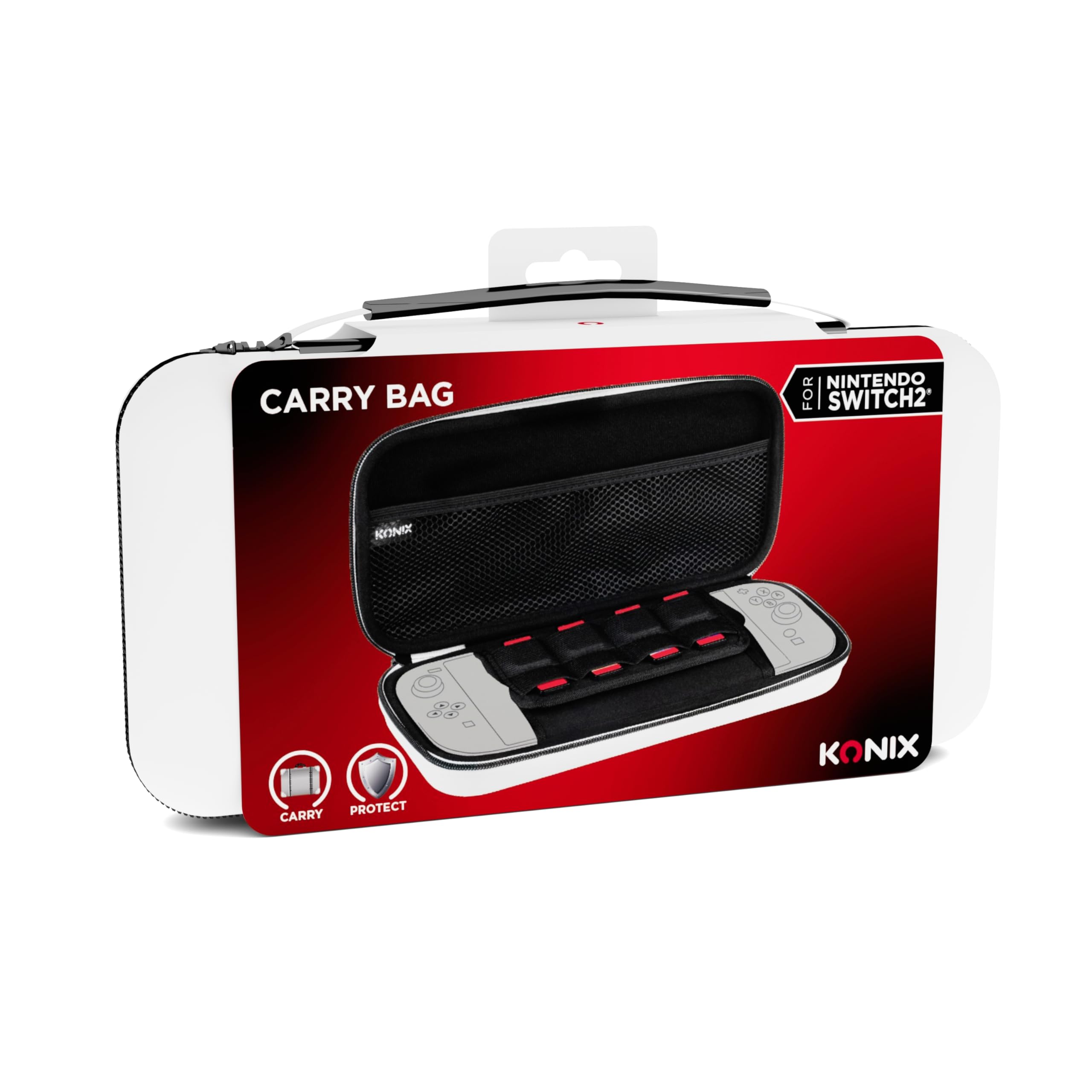 Konix Carry Bag Borsa Switch 2 Bianca 8 Giochi