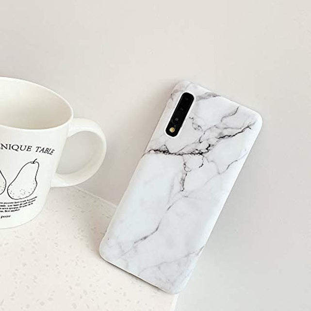 Redpepper Galaxy A70 cover marmo bianco slim TPU