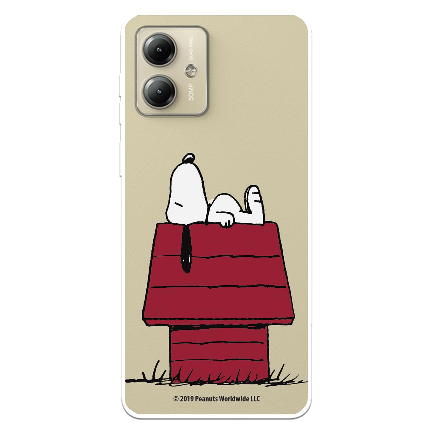 Licenze Ufficiali Snoopy Casa cover Moto G14 trasparente