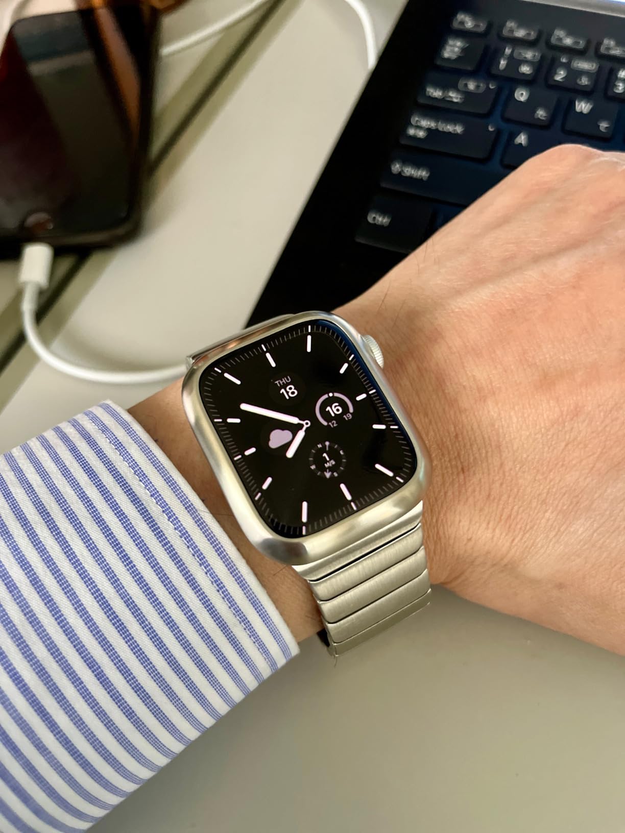 Ringke Bezel Styling 41-03 Ghiera Apple Watch 41mm Nera Acciaio