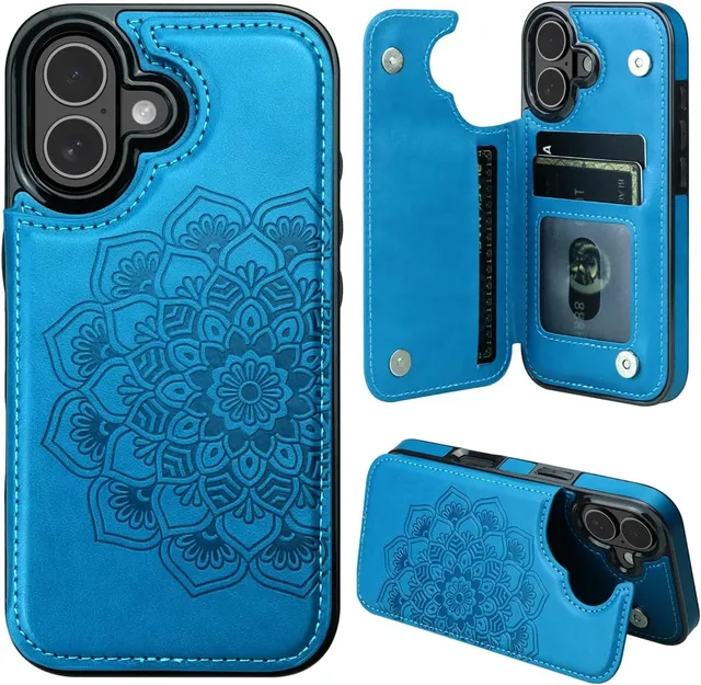 Redpepper Apple Cases iPhone 17 cover portafoglio pelle mandala