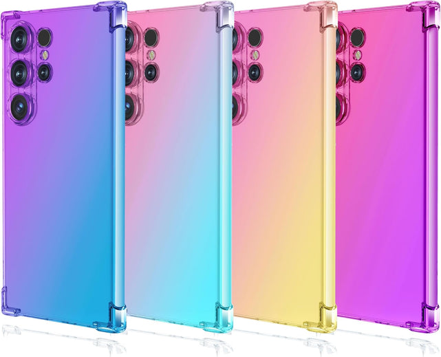 Redpepper Galaxy S25 Ultra Cover Gomma Viola Blu Pellicola