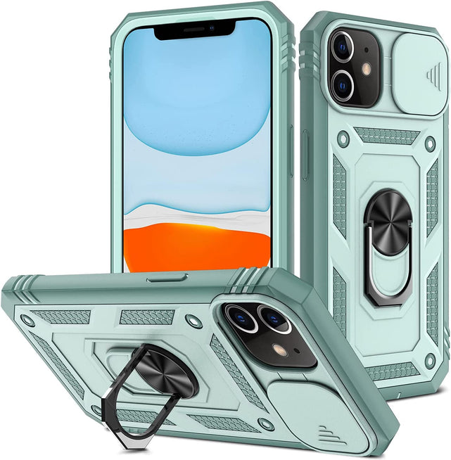 Redpepper Apple Cases iPhone 11 Cover con Copricamera e Anello