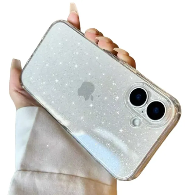 Redpepper iPhone 17 Cover Trasparente Glitter Antiurto TPU