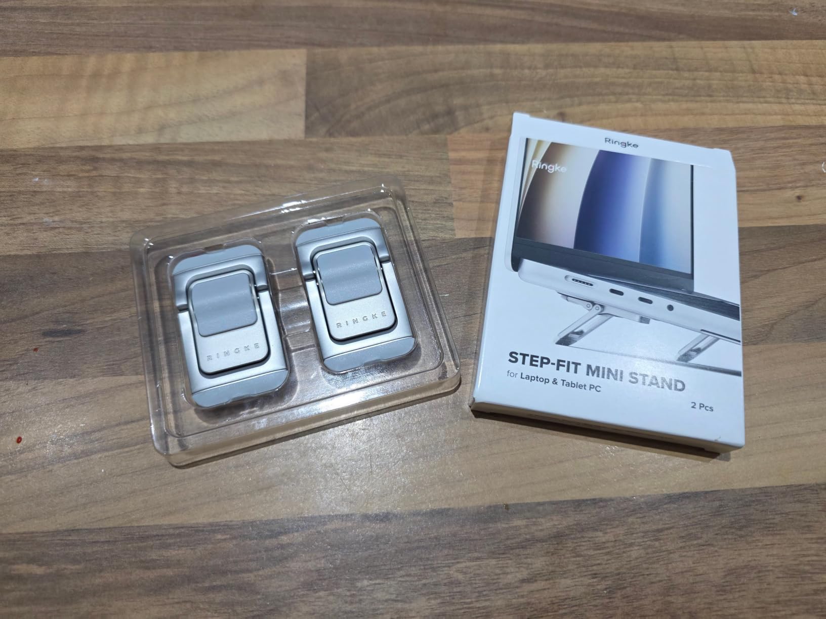 Ringke Step-Fit Mini stand laptop Silver 3 altezze