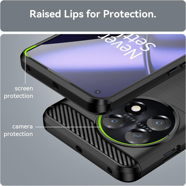 Redpepper OnePlus 11 cover nera + 2 vetri antigraffio