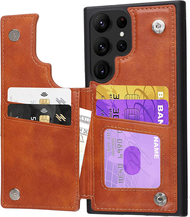 Redpepper Galaxy Cases S23 Ultra portafoglio pelle nero
