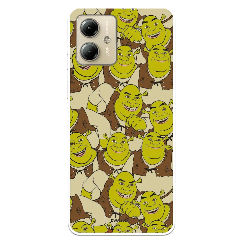 La Casa de las Carcasas Shrek Stickers custodia Moto G14 trasparente
