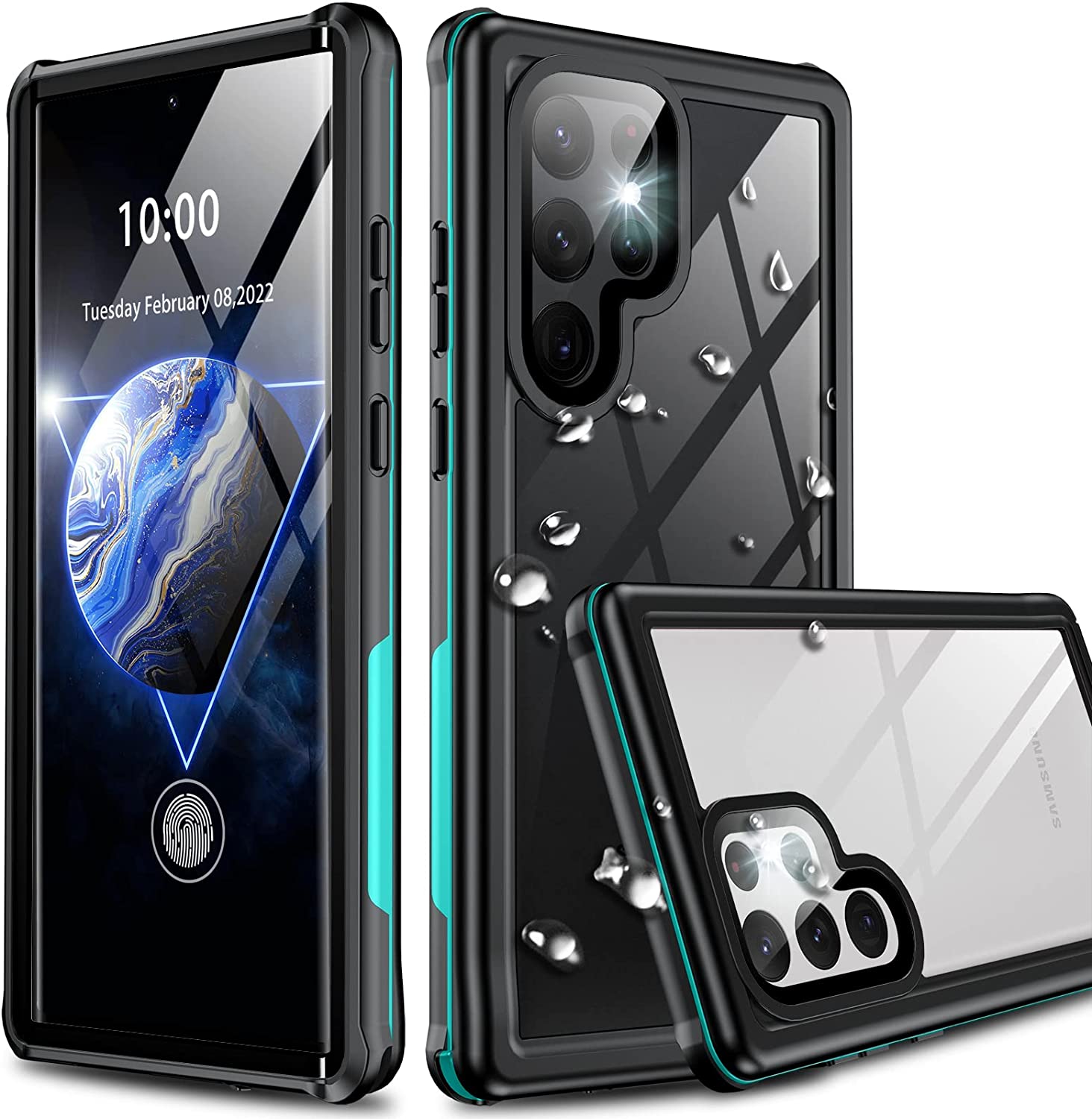 Redpepper Galaxy S22 Ultra cover impermeabile IP68 nera