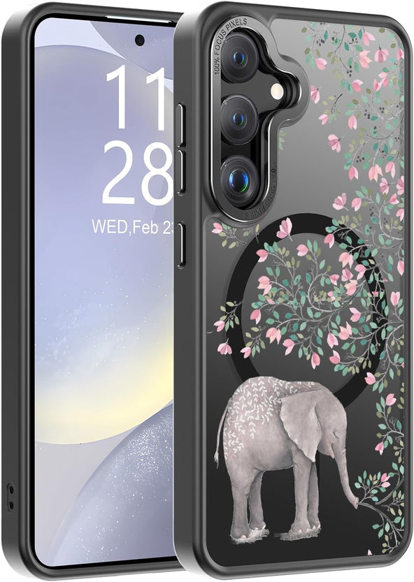 Redpepper Galaxy S25 Ultra Cover Magnetica Fiori Opaca