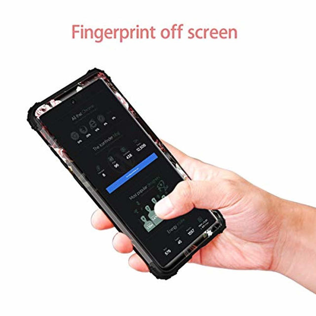 Redpepper Note 10 Plus Cover Fiori Bianco Nero Antishock