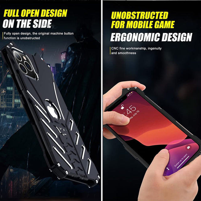 Redpepper iPhone 11 Bumper Cover metallo alluminio nera 6.1 antiurto