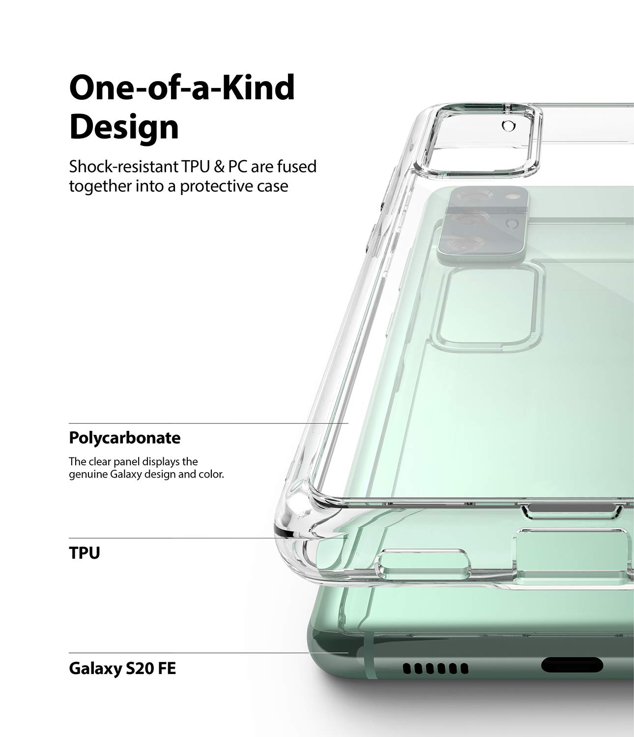 Ringke Fusion Custodia Galaxy S20 FE Clear Rigida Trasparente