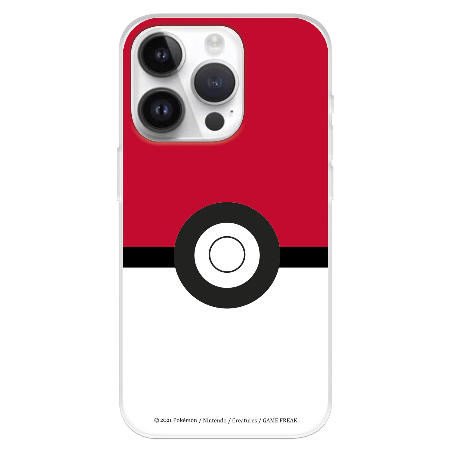 La Casa de las Carcasas Poke Ball custodia iPhone 15 Pro trasparente