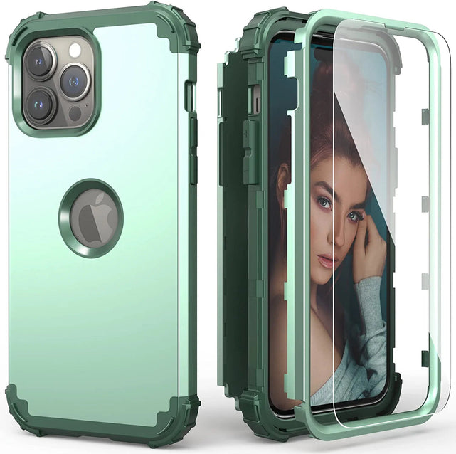 Redpepper iPhone 14 Pro Max cover con vetro temperato antishock
