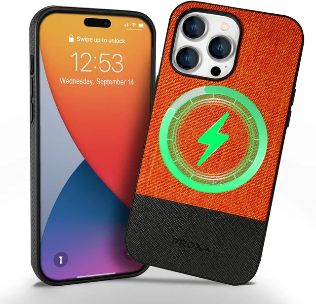 Redpepper iPhone 14 Custodia Magnetica Pelle Sottile Nera