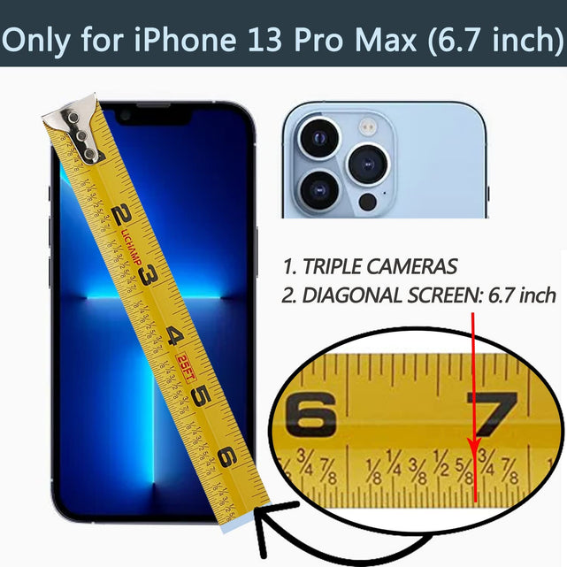 Redpepper iPhone 13 Pro Max Custodia Pelle Portacarte RFID