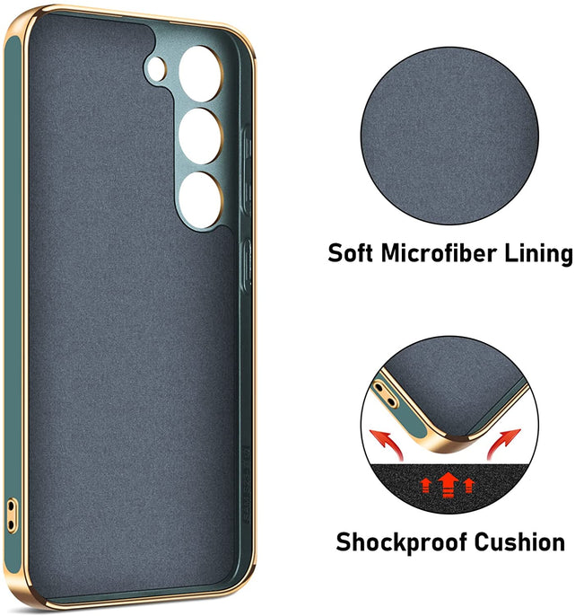 Redpepper Galaxy S23 Cover con Anello Nero Supporto Stand