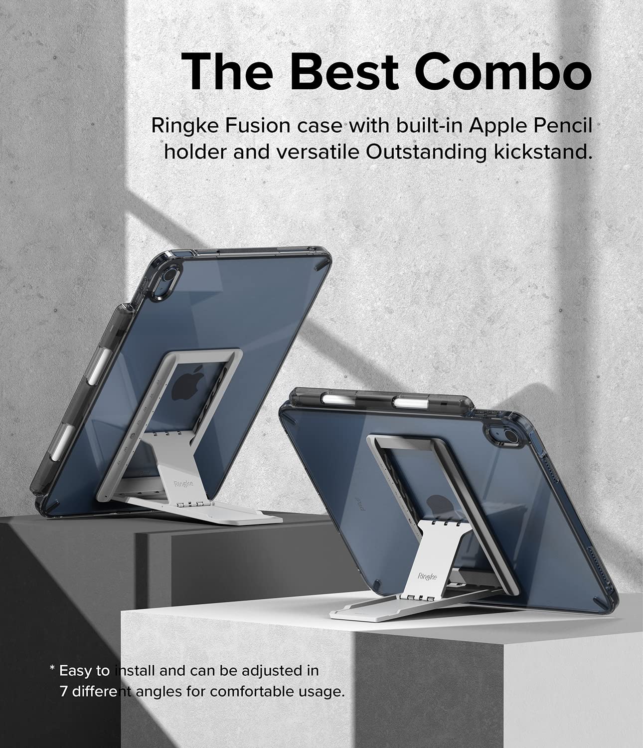 Ringke Fusion cover iPad A16/10th Smoke Black porta penna