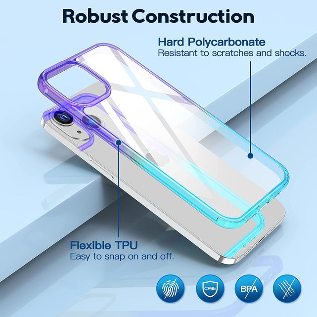Redpepper iPhone 14 Cover Trasparente Antishock 6.1"