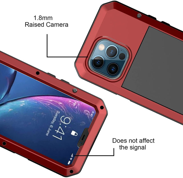 Redpepper iPhone 13 Pro Custodia Corazzata Alluminio Antishock