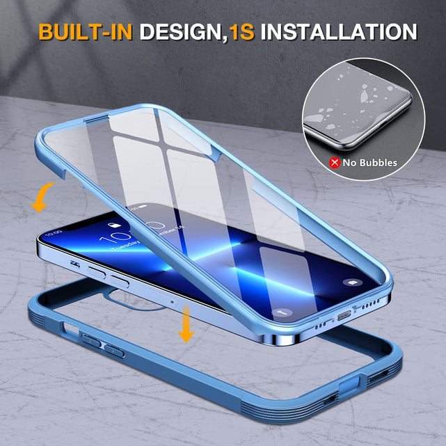Redpepper iPhone 13 Pro cover trasparente con vetro 9H