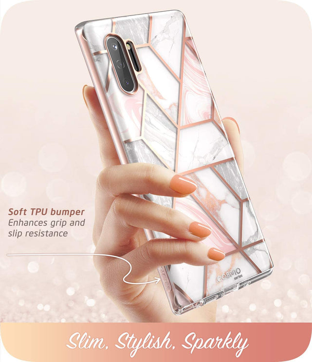Redpepper Galaxy Note 10 Plus Cover Marmo S-Pen TPU+PC