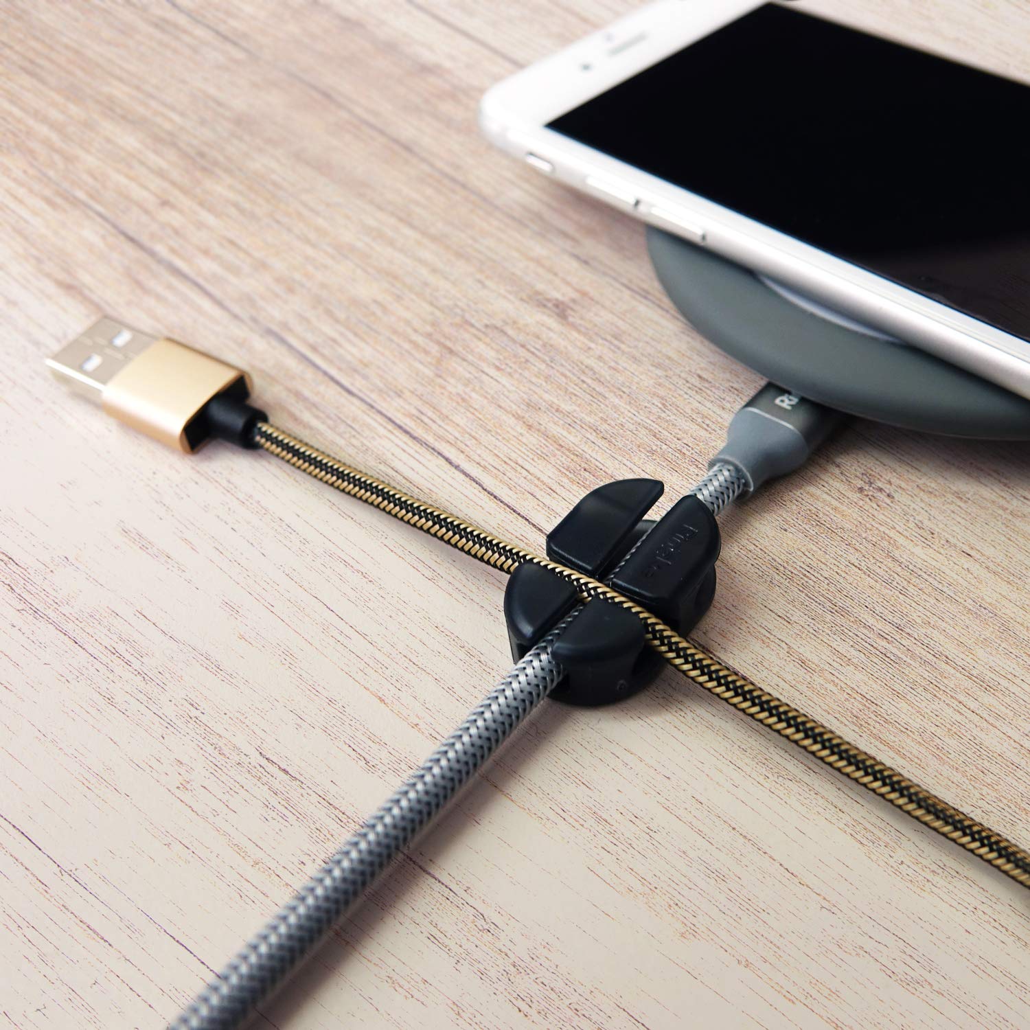 Ringke Cable Tie Organizer clip fermacavo adesivo 6 pezzi