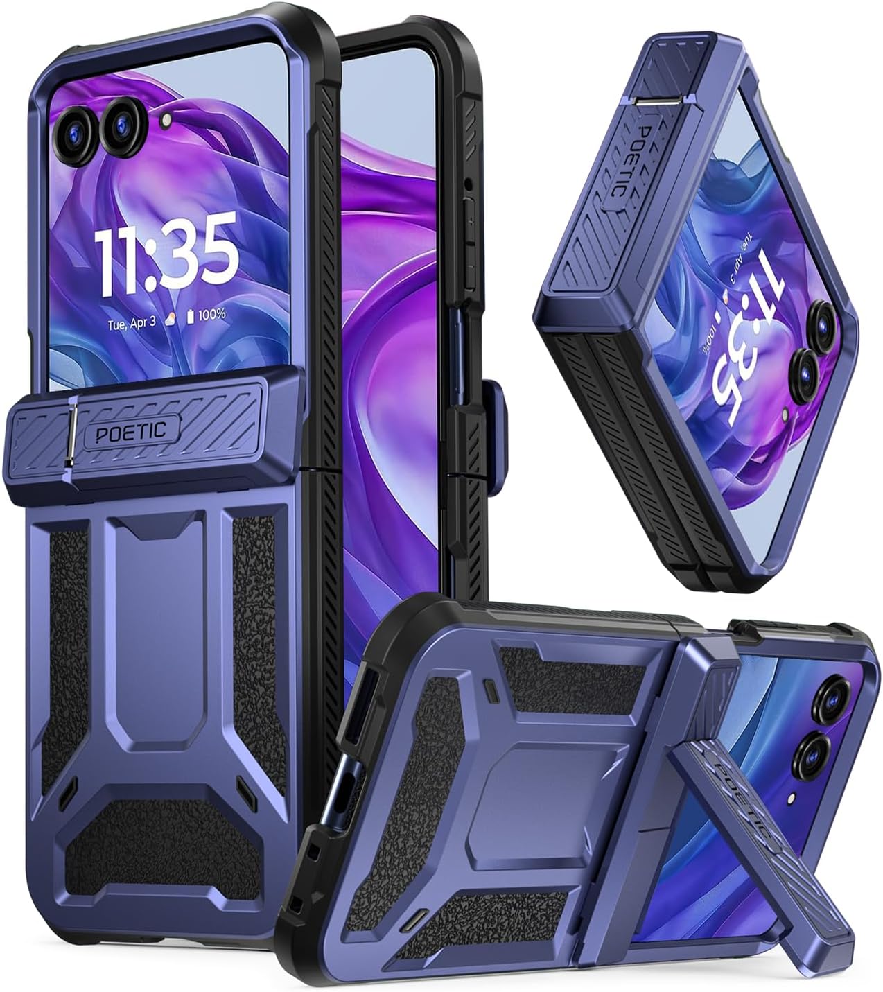 Redpepper Razr Plus 2024 cover rugged rossa con stand