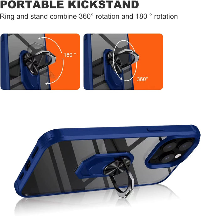 Redpepper iPhone 14 Pro Max cover trasparente con anello