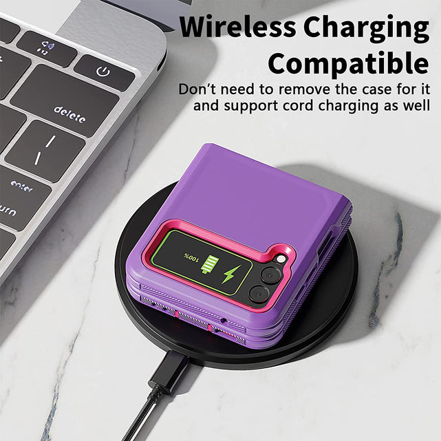 Redpepper Galaxy Z Flip 4 custodia viola doppia protezione