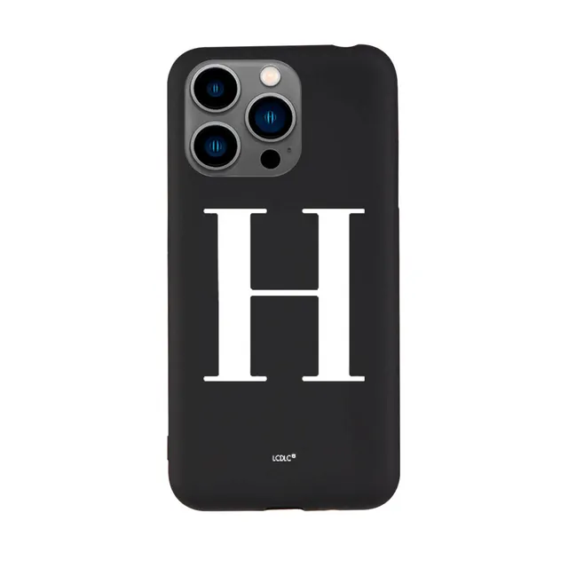 La Casa de las Carcasas Personalizzate iPhone 15 Pro custodia nero iniziale