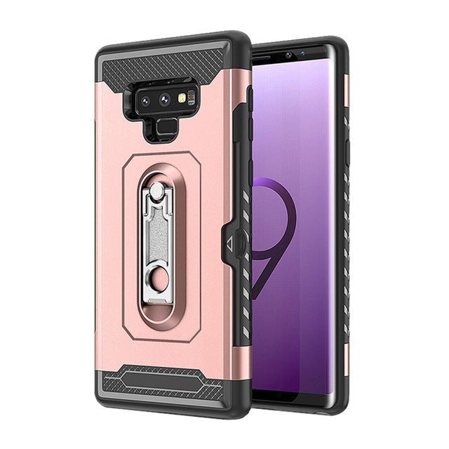 Redpepper Note 9 Custodia Wallet Pelle Portacarte Business