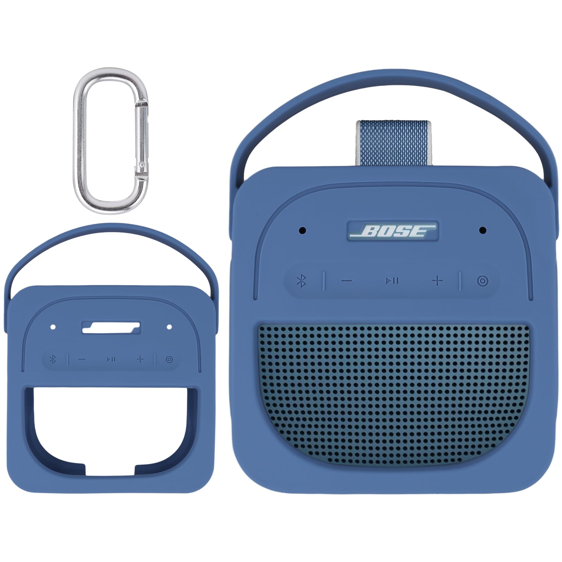 Aenllosi Speaker Case Cover Bose SoundLink Micro 2 Blu Silicone
