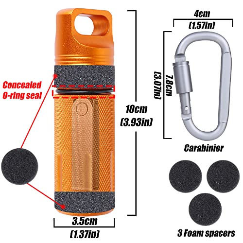 Aenllosi SSD Case custodia alluminio Ledger Nano S arancione antiurto