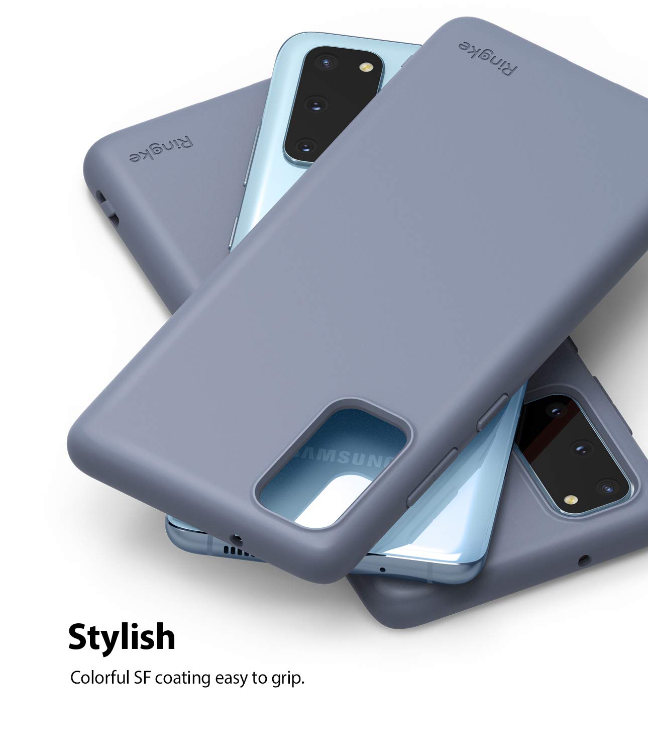Ringke Air-S cover Galaxy S20 sottile lavender gray TPU